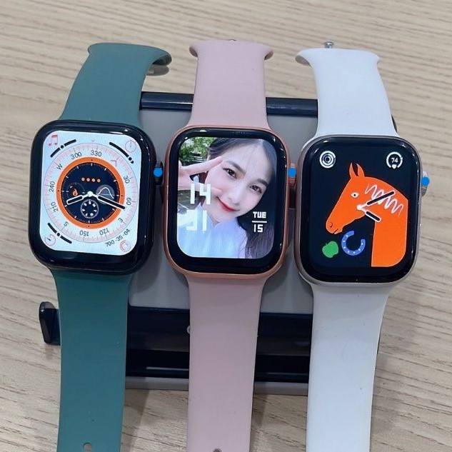Đồng Hồ Thông Minh Smartwatch Nam Nữ Series 8 T800 PRO MAX Hiwatch Pro Viền Thép - Cảm Ứng Mượt Mà - Kháng Nước IP67