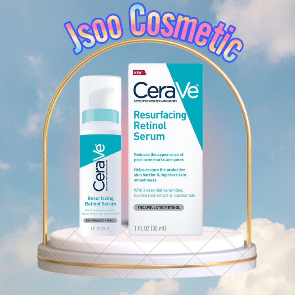 Tinh chất Cerave skin renewing & hydrating & resurfacing retinol serum 30ml