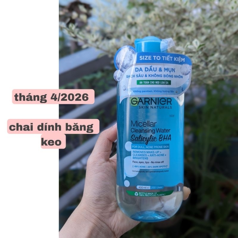 Nước làm sạch và tẩy trang đa năng Garnier Micellar Water 400ml