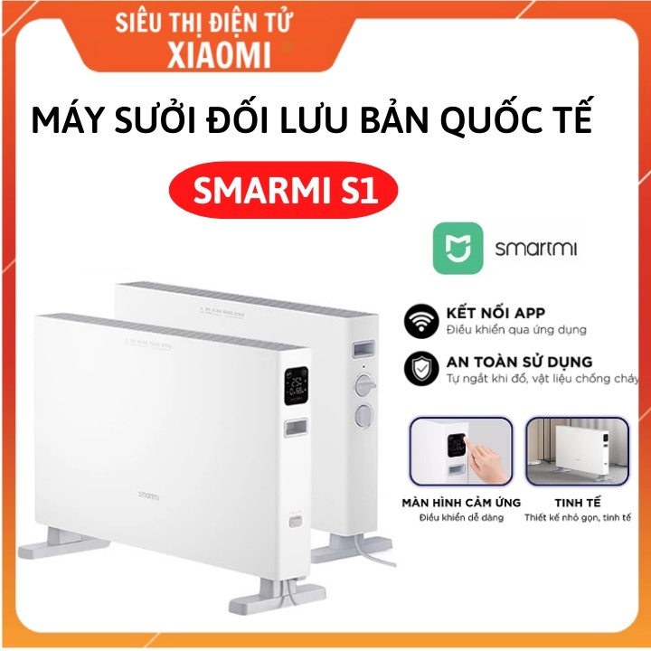 Máy Sưởi Smartmi 1S Bản Quốc Tế - Công Suất 2200W , Kết nối app Mihome ( Bảo Hành 2 Năm )