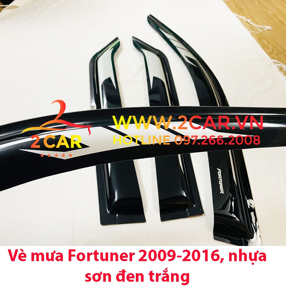 Vè che mưa SƠN GỒ 2 màu xe Toyota Fortuner 2006- 2017- 2021, 2022, 2023 Hàng cao cấp
