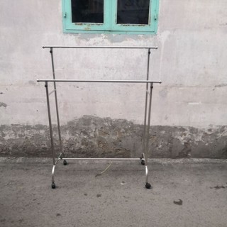 Giàn Sào Phơi Đồ inox đôi trơn không khoen, có khoen