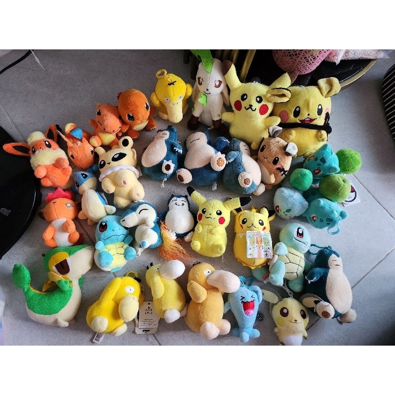 Gấu bông pokemon 12-18cm Hàn, Nhật đã xử lý.Chat để chọn mẫu