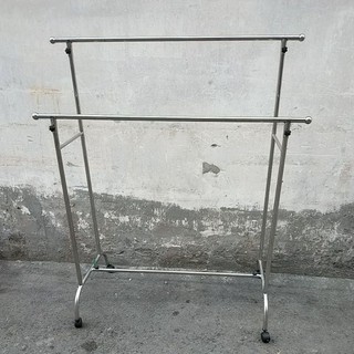 Sào phơi 2 tầng inox không khoen