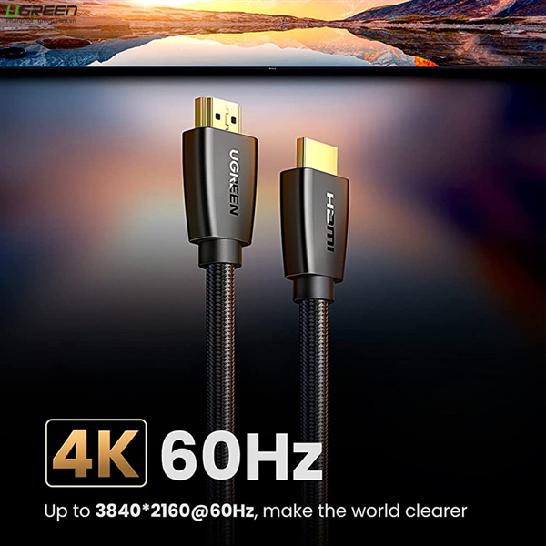 Cáp HDMI 2.0 10met Ugreen 40414 HD118,4K@60Hz Chính hãng