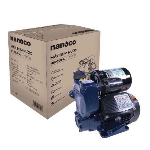 Bơm tăng áp 300W điện tử NANOCO mã NSP300-A động cơ đồng Chính hãng,