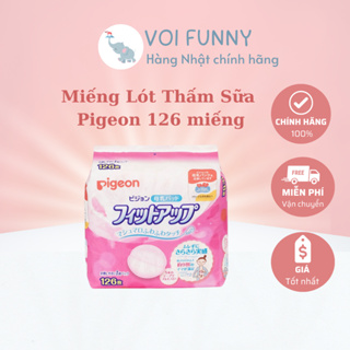 [CHÍNH HÃNG] Miếng Lót Thấm Sữa Pigeon 126 miếng Nhật Bản