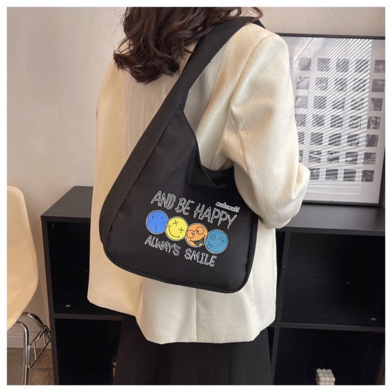 Túo xách nữ túi đeo vai vải canvas thời trang