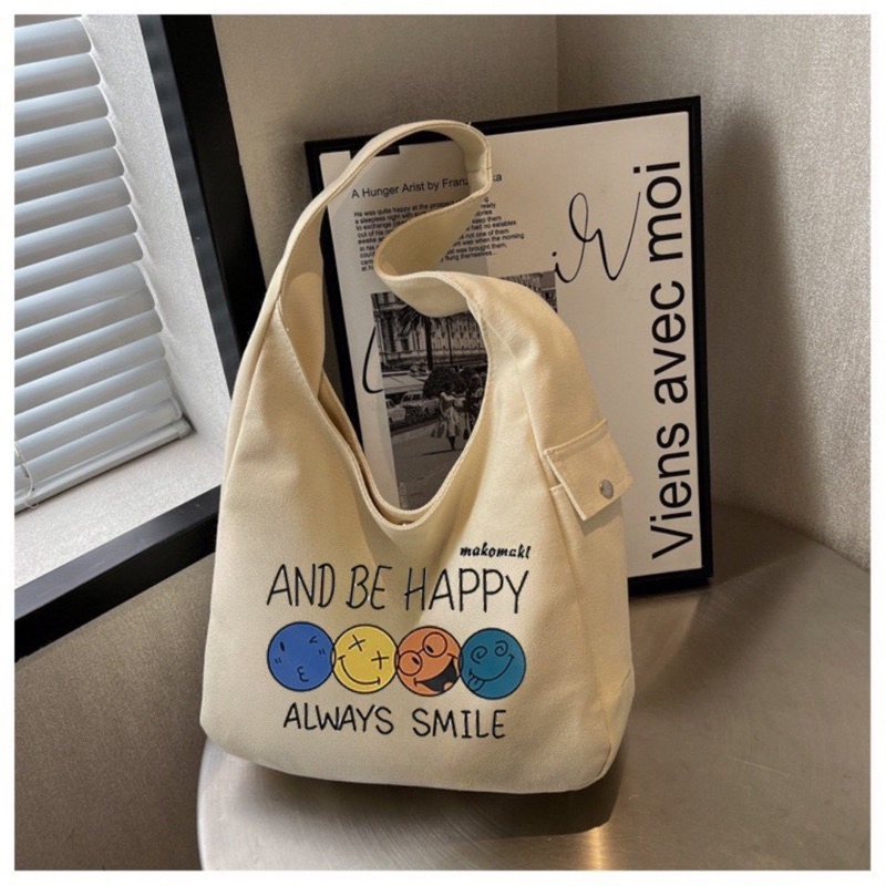 Túo xách nữ túi đeo vai vải canvas thời trang
