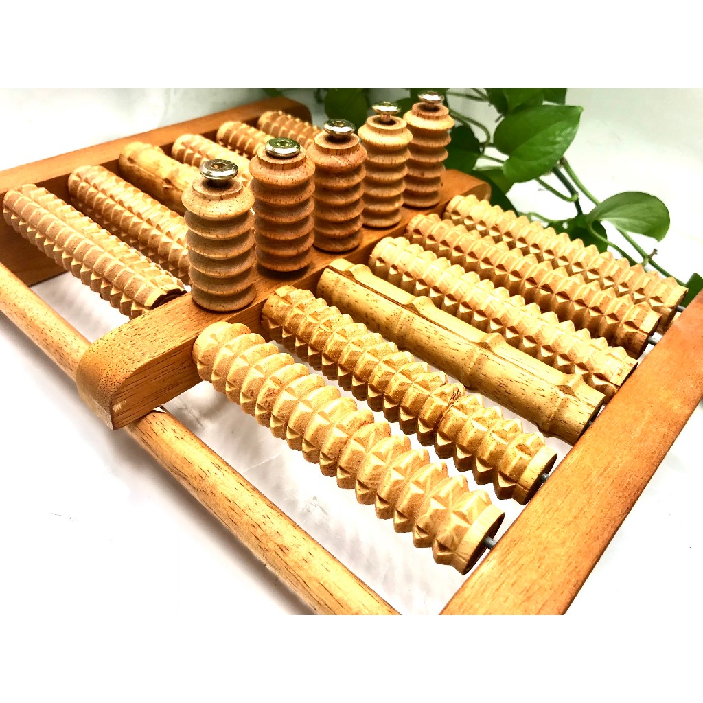 Bàn Lăn Chân Gỗ Massage ,