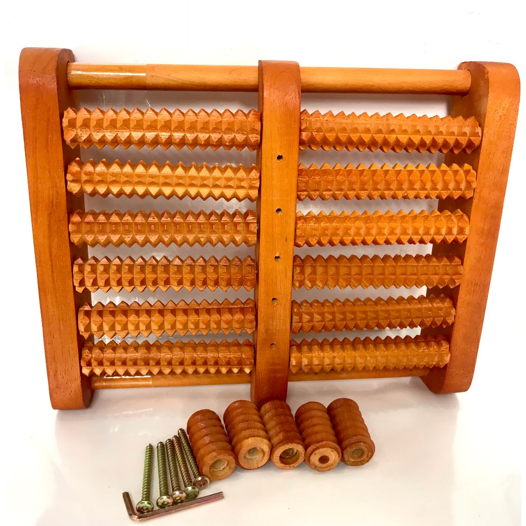 Bàn Lăn Chân Gỗ Massage ,