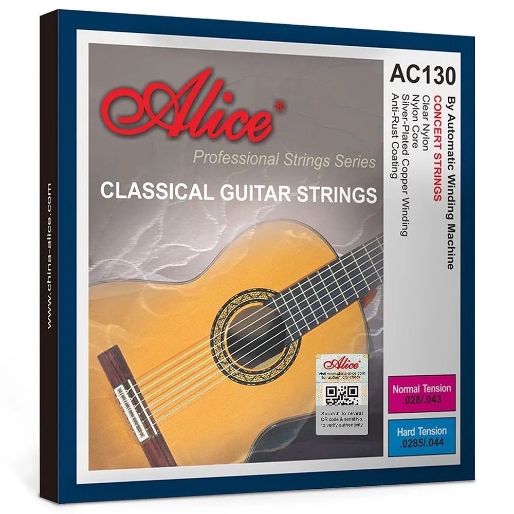 Dây Đàn Guitar Classic Alice AC130 Concert Strings Clear Nylon