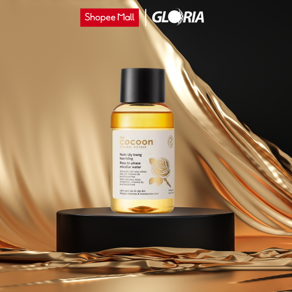 Nước Tẩy Trang Hoa Hồng Cocoon Tẩy Sạch Makeup & Cấp Ẩm 140ml