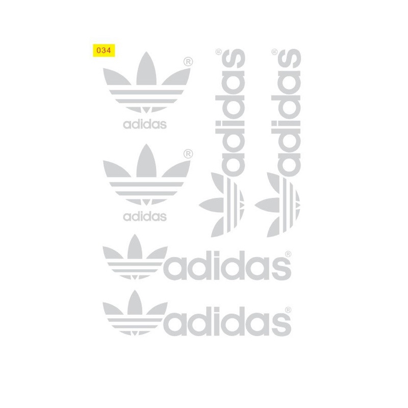 Tấm tem Adidas màu đen siêu bền,tem 4 lớp chống nước.