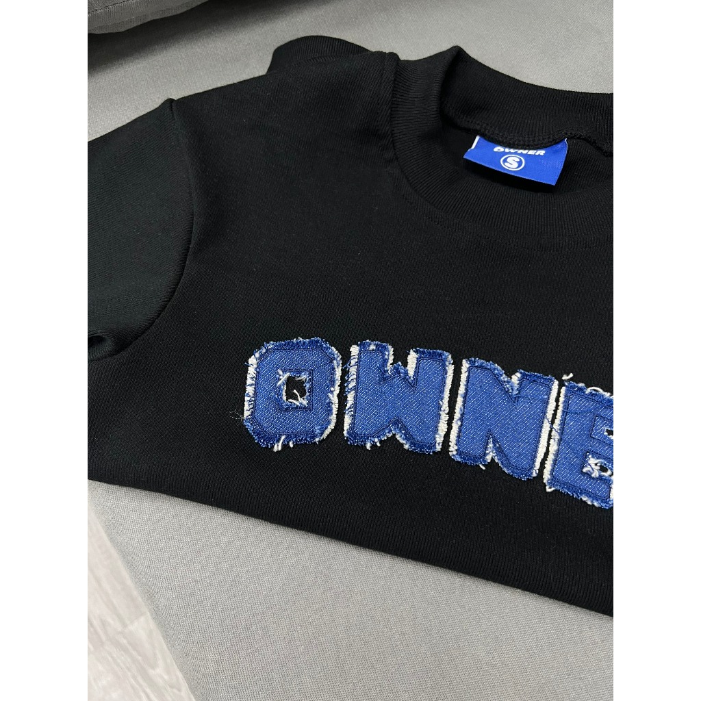 Áo Thun Nữ Local Brand DENIM BABY TEE Owner Ôm Body Thêu Xù