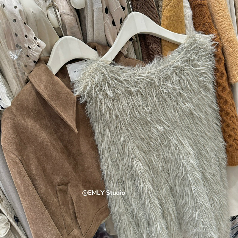 Áo Len Lông Thỏ Dài Tay Cao Cấp Phong Cách Hàn Quốc 🇰🇷