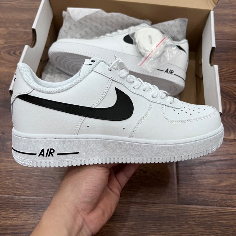 Giày Sneaker AF1Logo Trắng Đen - Chất Lượng Cao