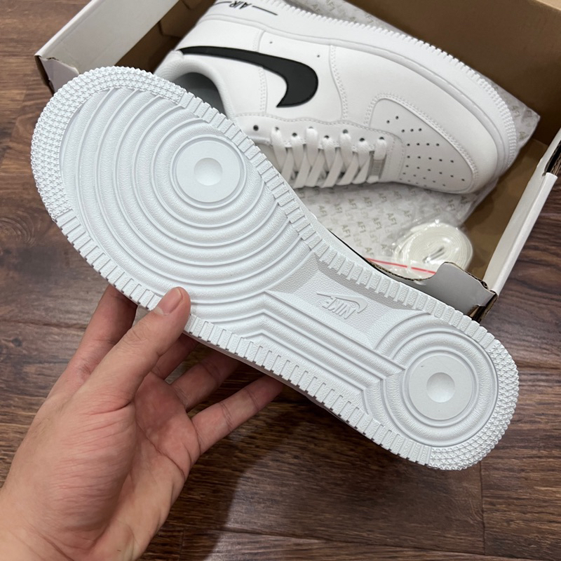 Giày Sneaker AF1Logo Trắng Đen - Chất Lượng Cao