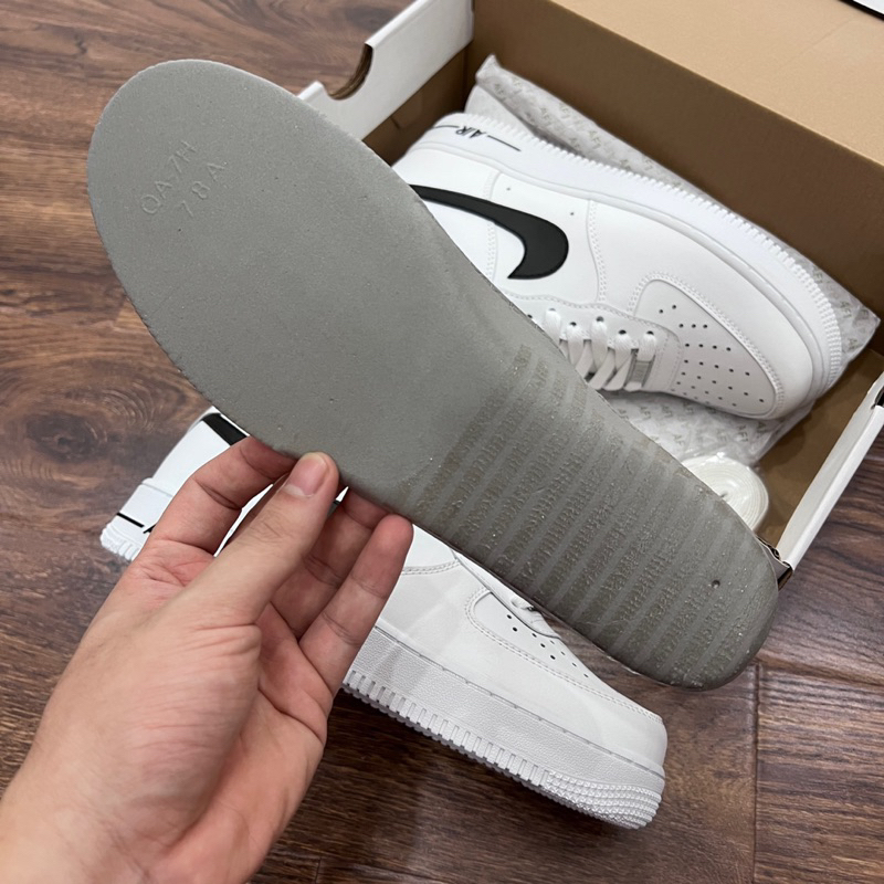 Giày Sneaker AF1Logo Trắng Đen - Chất Lượng Cao
