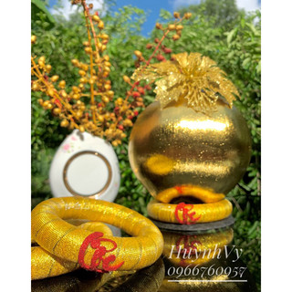 10 đế chưng dừa, bưởi, dưa hấu tết đính chữ Lộc