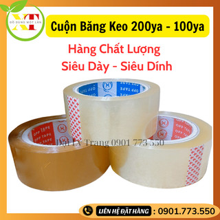 1 cuộn băng keo trong - đục 100ya , 200ya siêu dính siêu dày