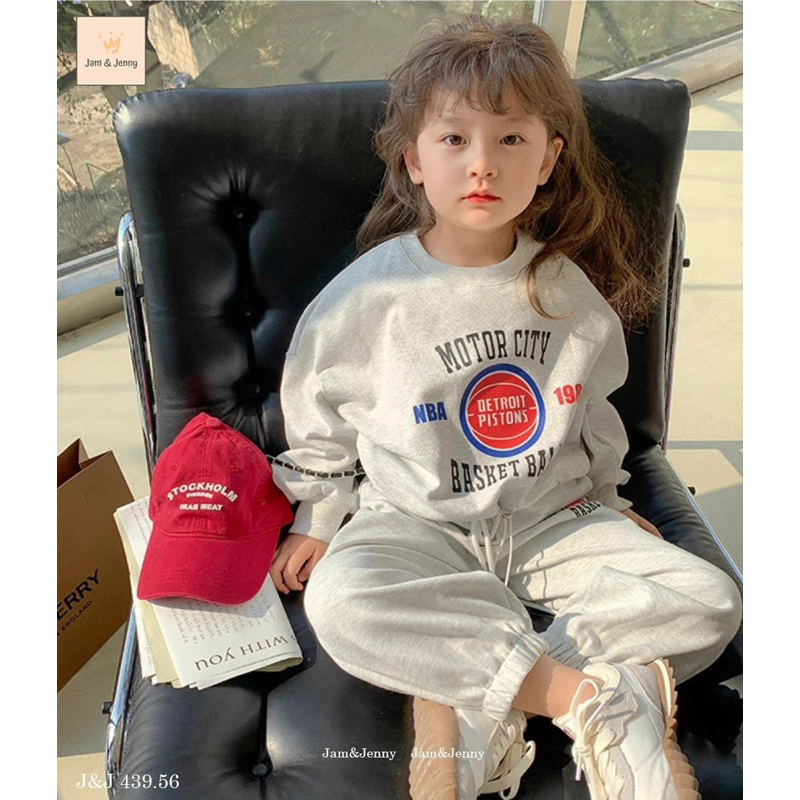 Bộ nỉ da cá ghi Motor Melisa