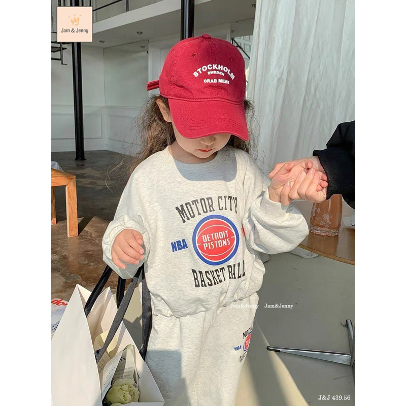 Bộ nỉ da cá ghi Motor Melisa