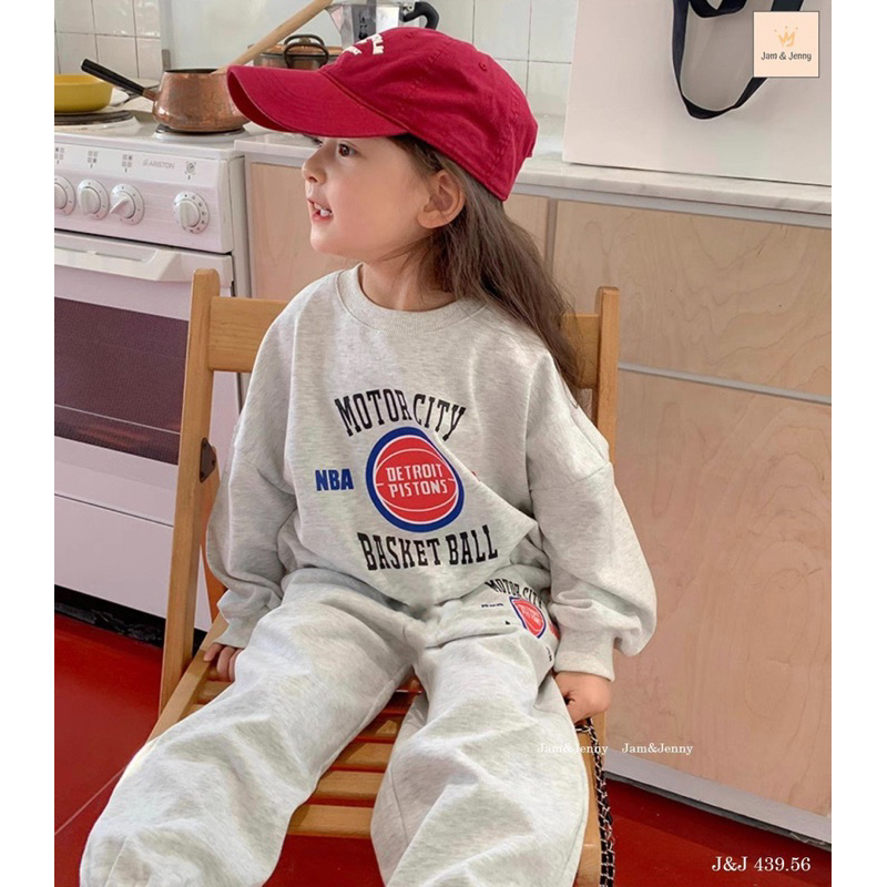 Bộ nỉ da cá ghi Motor Melisa