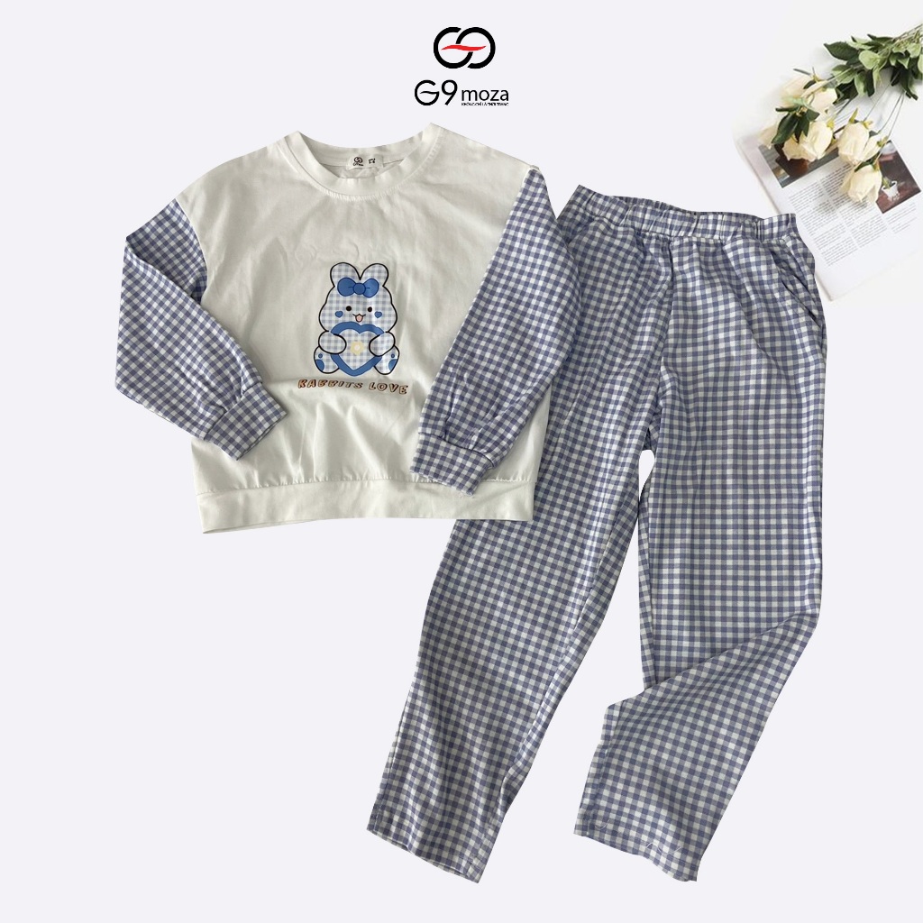 Bộ thu đông quần áo dài tay 0666 - 0667 G9moza cho bé chất cottong