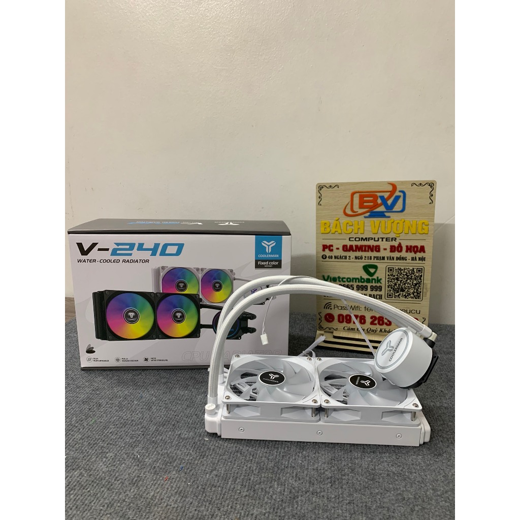 TẢN NƯỚC COOLERMAN V-240 WHITE NEW