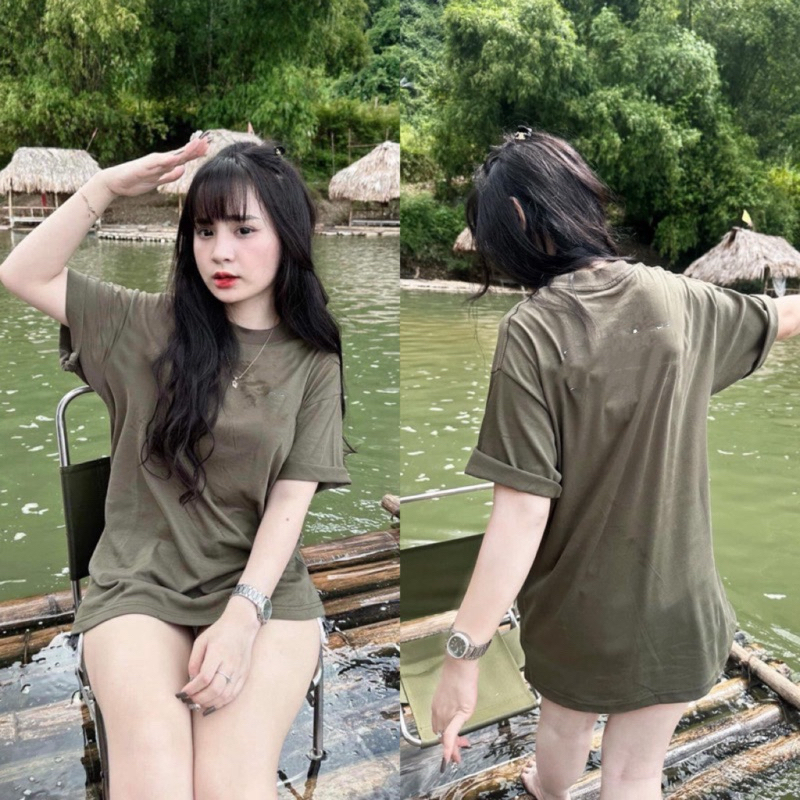 ( ảnh thật ) Áo Phông Thêu Chữ Hàng Quảng Châu Loại 1