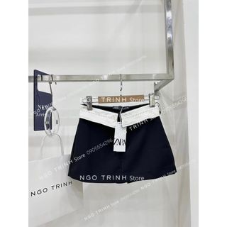 Chân váy zara xuất xịn đen ngắn phối trắng