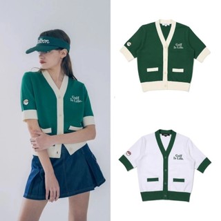 Áo golf nữ malbon chất liệu dệt kim đẹp,trẻ trung