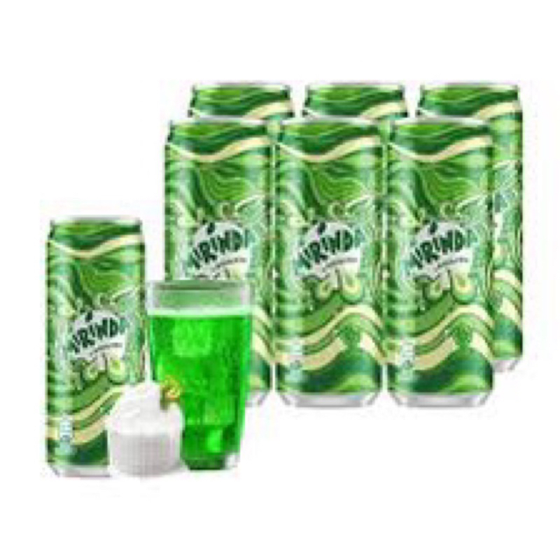 Thùng 24 lon nước ngọt có gas Mirinda soda kem 320ml