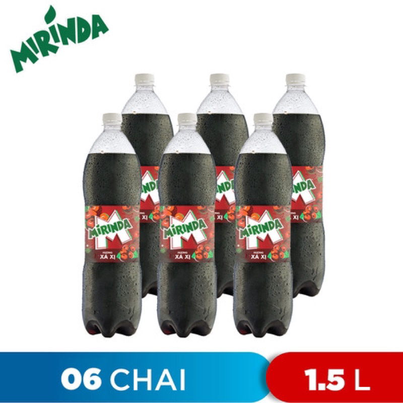 Chai 1,5 lít nước ngọt có gas Mirinda xá xị
