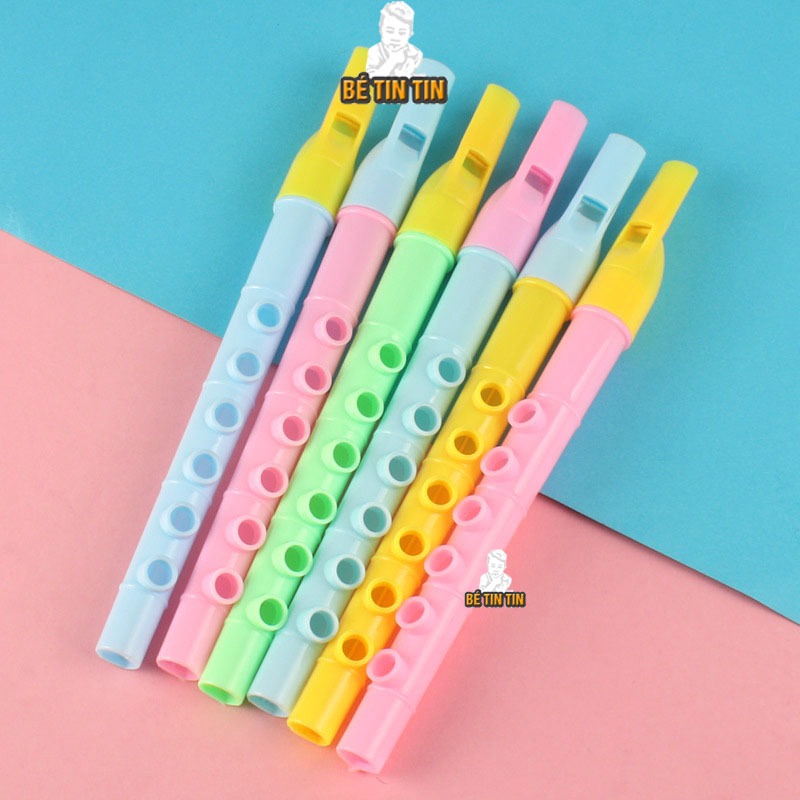 Sét Ống Sáo Đồ Chơi Thiết Kế 6 Lỗ Dạy Học Cho Trẻ Nhỏ, Cò Thổi Âm Nhạc Cho Bé