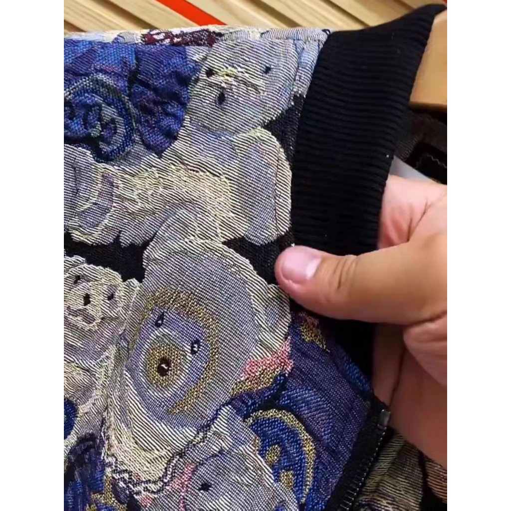 Áo Khoác Bomber Gấu Gấm 2 Lớp Cao Cấp Unim Store - AK06