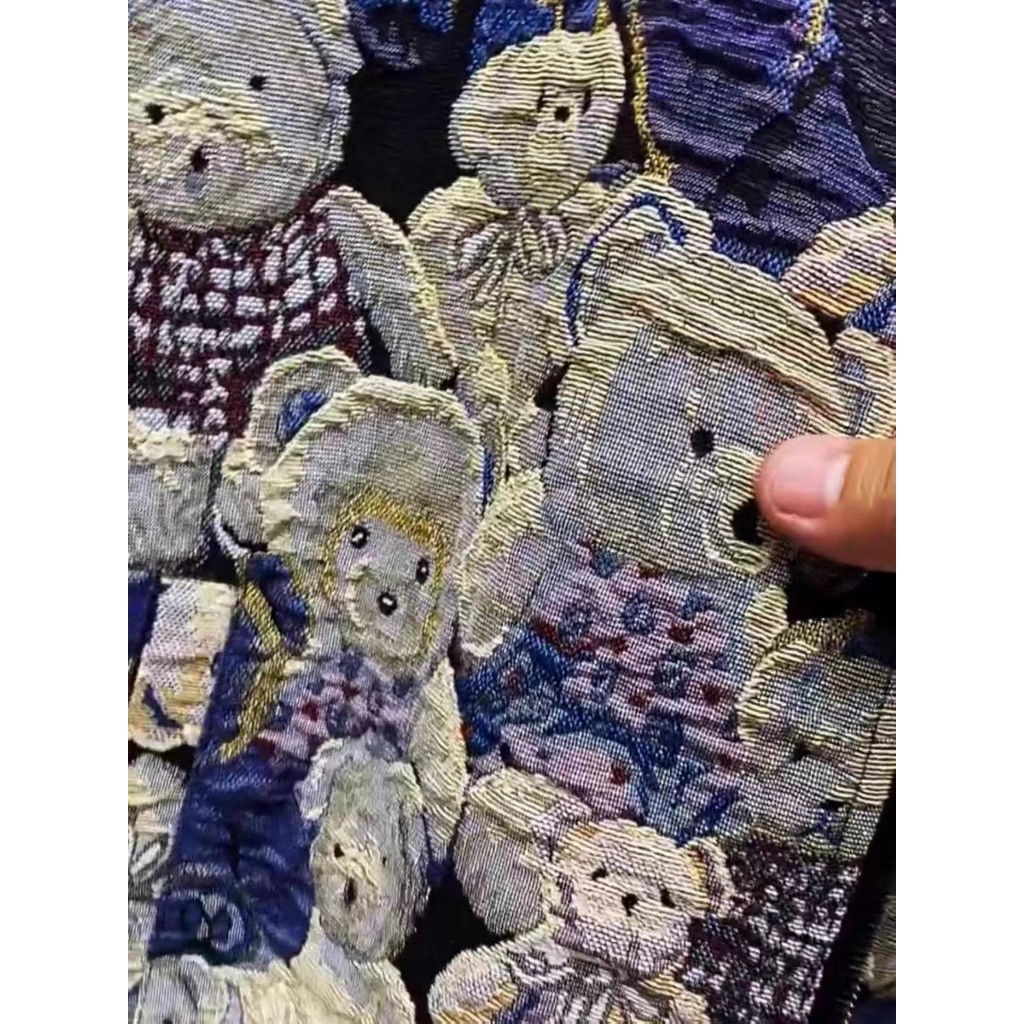 Áo Khoác Bomber Gấu Gấm 2 Lớp Cao Cấp Unim Store - AK06