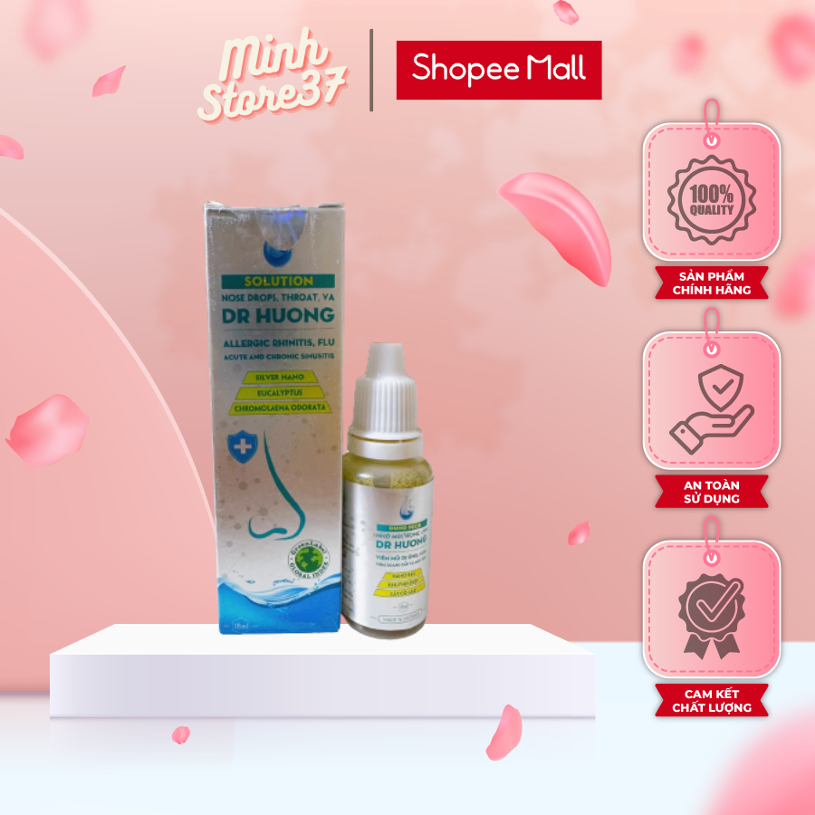 Xoang Nhỏ Mũi Họng VA Dr Hương Thanh Mộc Hương 18ml Thông Xoang Thoáng Mũi