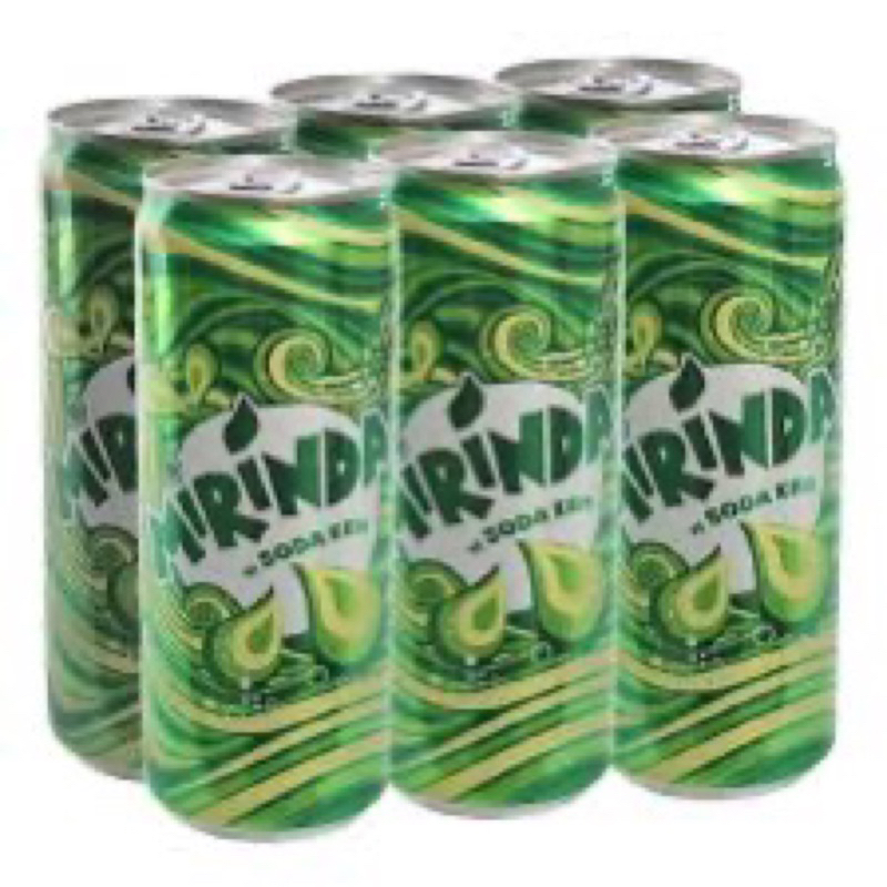 Lon 320ml nước ngọt có gas Mirinda soda kem