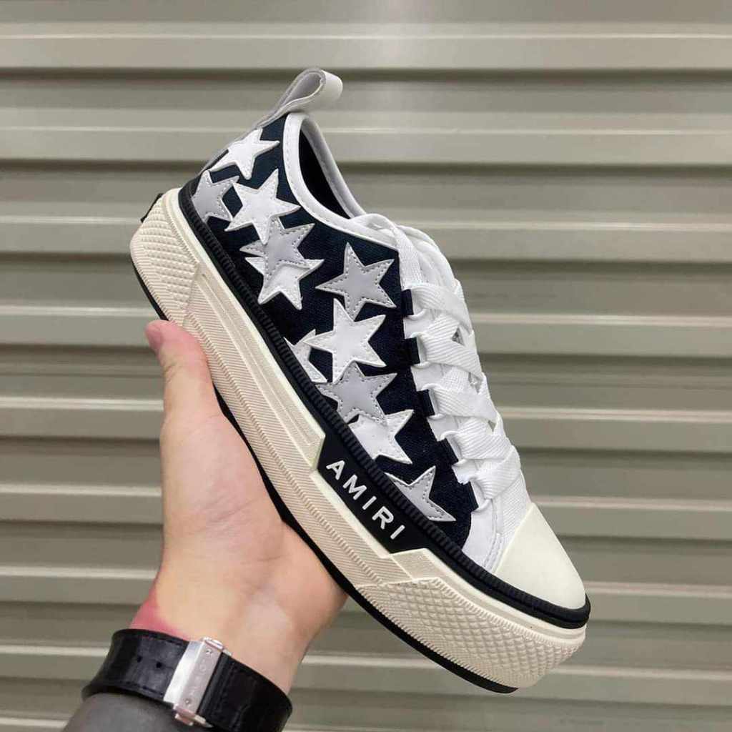 Giày Amirii nam, Phối xích, Sao, Hình Xương - Giày dây buộc, slipon mẫu mới, Hot 2023 trẻ trung năng động
