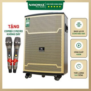 Loa kéo di động Nanomax SK-15X3 bass 40cm