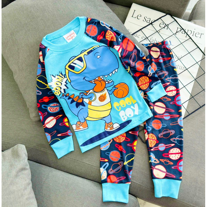 9-23kg Bộ tay dài quần dài bé trai thun borip mềm co giãn vải đẹp 637