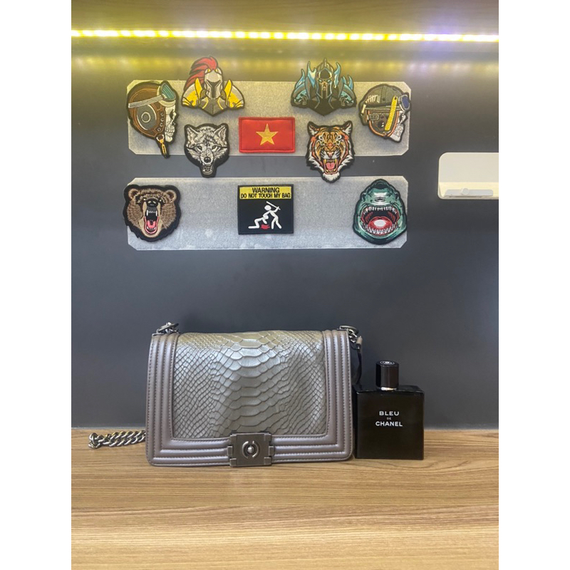 Túi si da thật dáng CN Boy