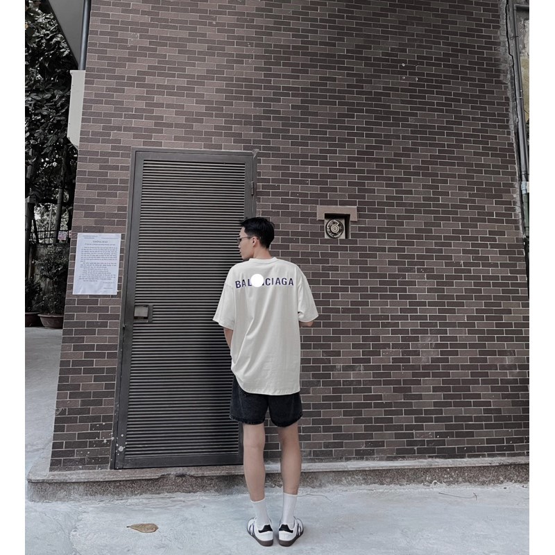Áo Phông Balciaga Oversized Logo Sprint T-Shirt Chất Lượng Cao