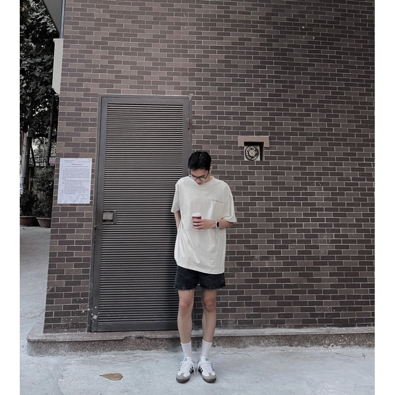 Áo Phông Balciaga Oversized Logo Sprint T-Shirt Chất Lượng Cao