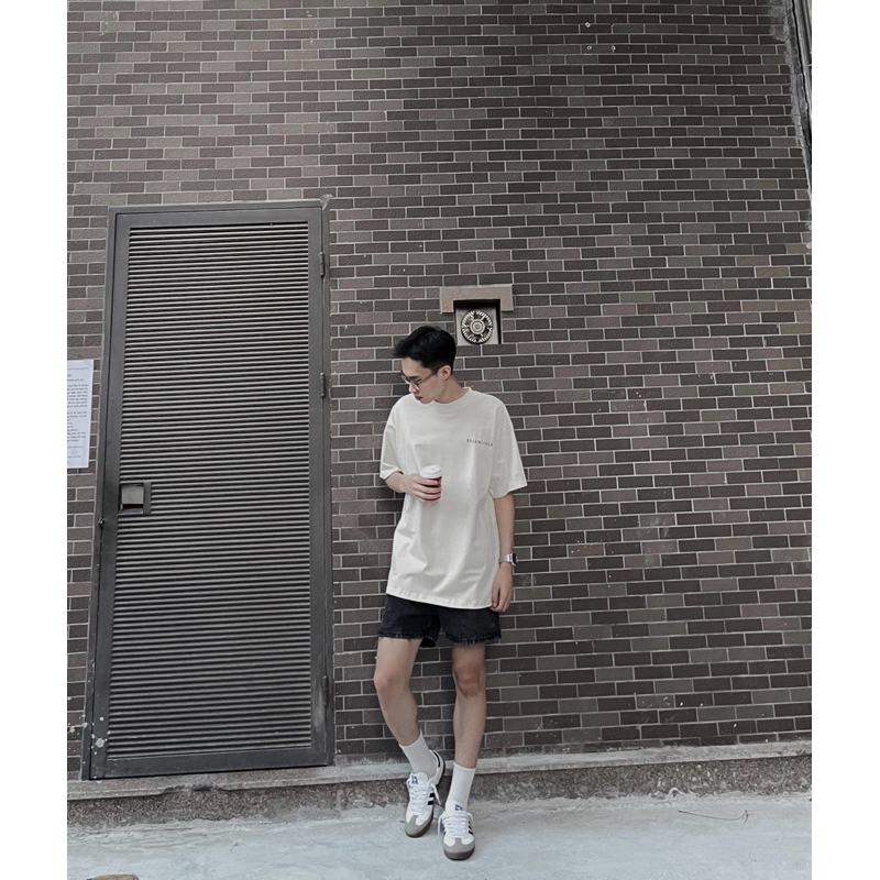 Áo Phông Balciaga Oversized Logo Sprint T-Shirt Chất Lượng Cao