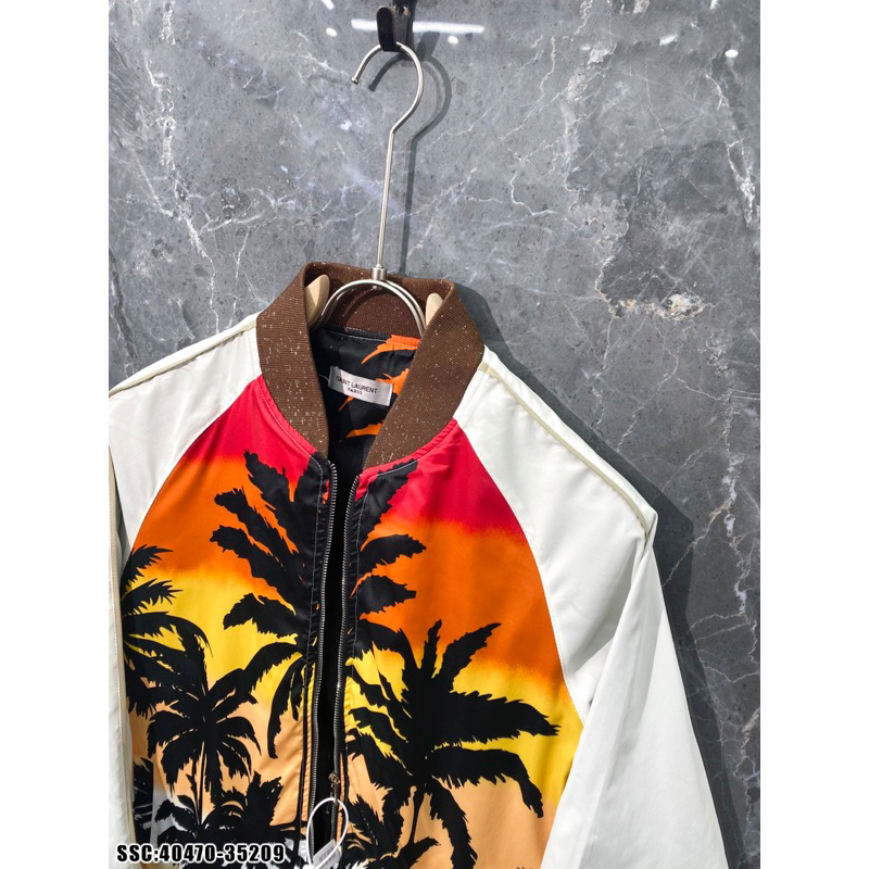 Áo khoác cây dừa hoạ tiết hình cây dừa 2 mặt phong cách boy phố,áo khoác bomber hoạ tiết in cây dừa đơn giản