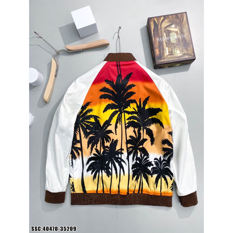 Áo khoác cây dừa hoạ tiết hình cây dừa 2 mặt phong cách boy phố,áo khoác bomber hoạ tiết in cây dừa đơn giản