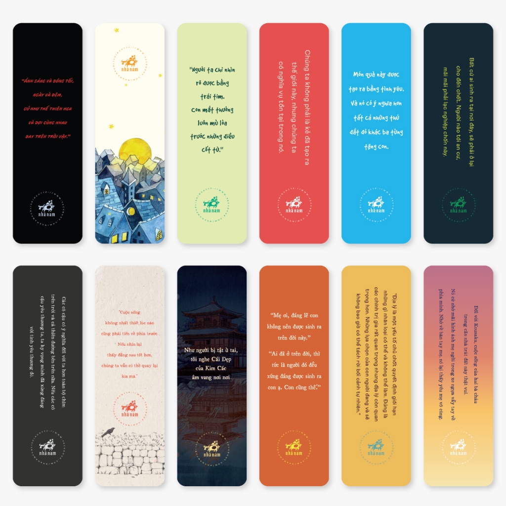 Bookmark giấy đánh dấu sách Nhã Nam